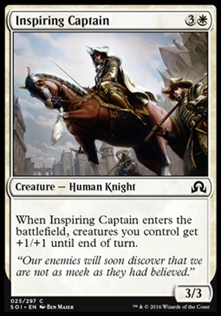 MTG: Shadows over Innistrad 025: Inspiring Captain 