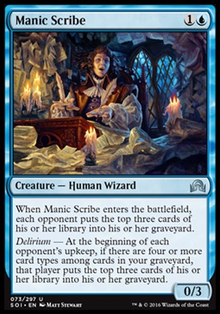 MTG: Shadows over Innistrad 073: Manic Scribe 