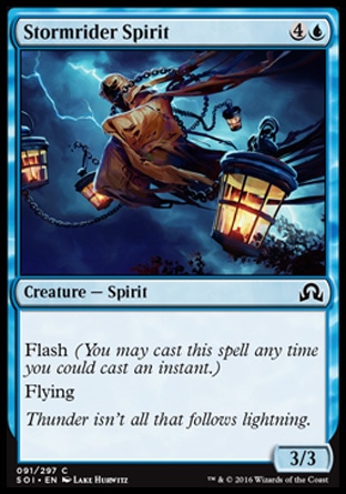 MTG: Shadows over Innistrad 091: Stormrider Spirit 