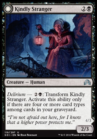 MTG: Shadows over Innistrad 119: Kindly Stranger/ Demon-Possessed Witch 