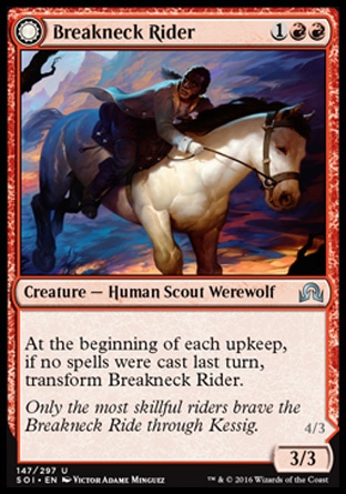Magic: Shadows over Innistrad 147: Breakneck Rider/ Neck Breaker 