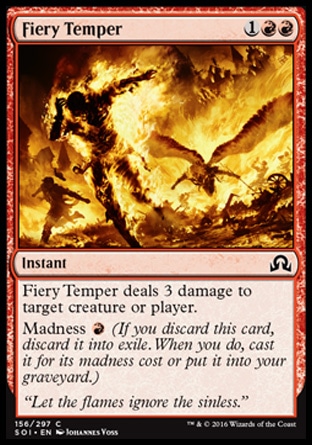 MTG: Shadows over Innistrad 156: Fiery Temper [FOIL] 