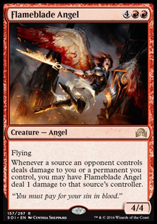 MTG: Shadows over Innistrad 157: Flameblade Angel 
