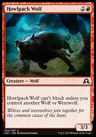 MTG: Shadows over Innistrad 164: Howlpack Wolf [FOIL] 
