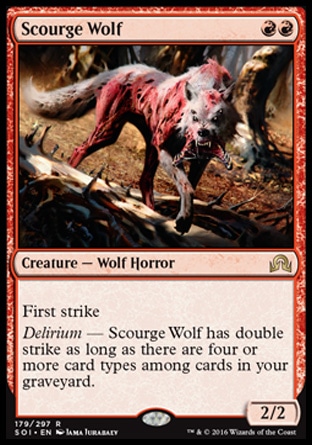 MTG: Shadows over Innistrad 179: Scourge Wolf 