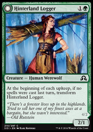 MTG: Shadows over Innistrad 210: Hinterland Logger/ Timber Shredder [FOIL] 
