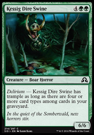MTG: Shadows over Innistrad 214: Kessig Dire Swine 