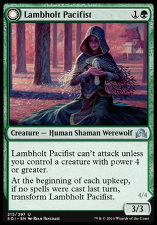 MTG: Shadows over Innistrad 215: Lambholt Pacifist/ Lambholt Butcher 