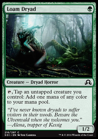MTG: Shadows over Innistrad 216: Loam Dryad 