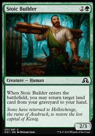 MTG: Shadows over Innistrad 231: Stoic Builder [FOIL] 