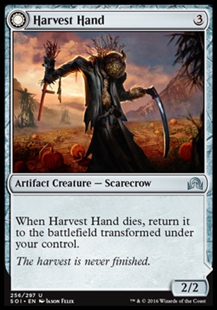 MTG: Shadows over Innistrad 256: Harvest Hand/ Scrounged Scythe 