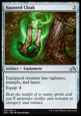 MTG: Shadows over Innistrad 257: Haunted Cloak 