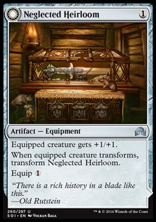 MTG: Shadows over Innistrad 260: Neglected Heirloom/ Ashmouth Blade 