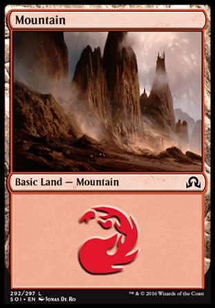 MTG: Shadows over Innistrad 292: Mountain [FOIL] 
