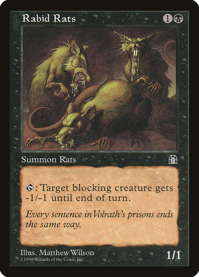 MTG: Stronghold 067: Rabid Rats 