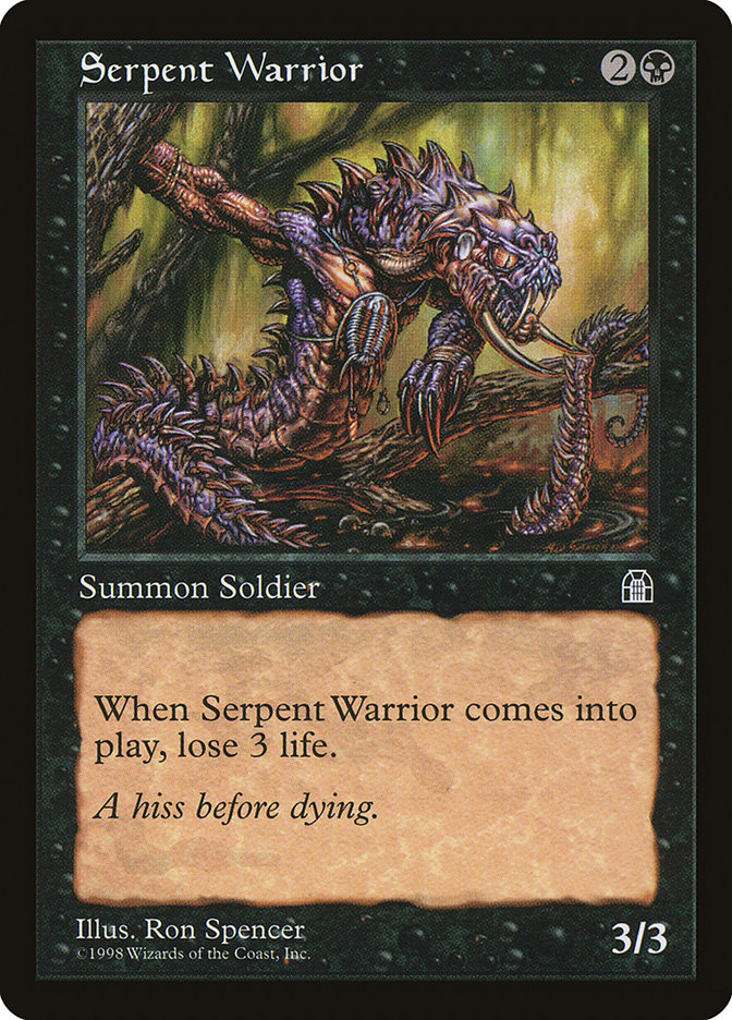MTG: Stronghold 069: Serpent Warrior 