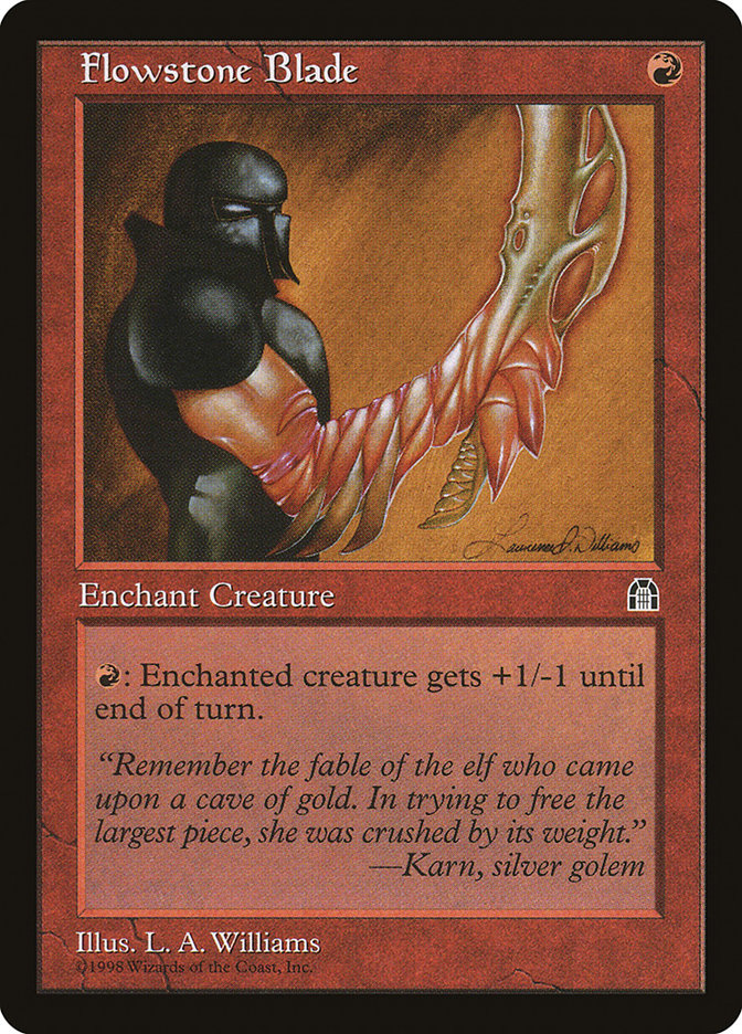 MTG: Stronghold 083: Flowstone Blade 