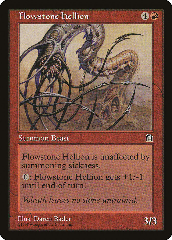 MTG: Stronghold 084: Flowstone Hellion 