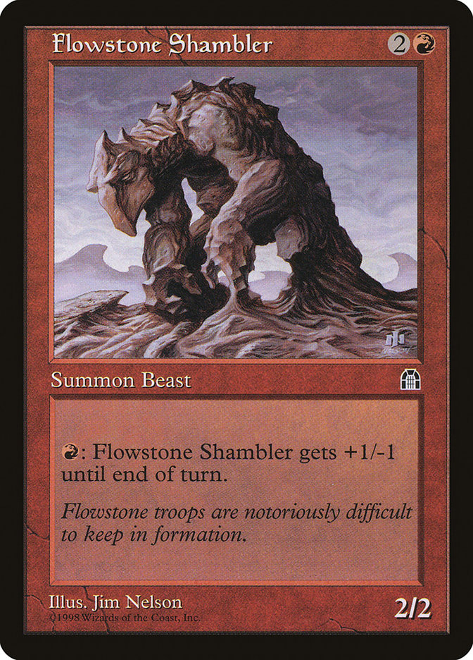 MTG: Stronghold 086: Flowstone Shambler 