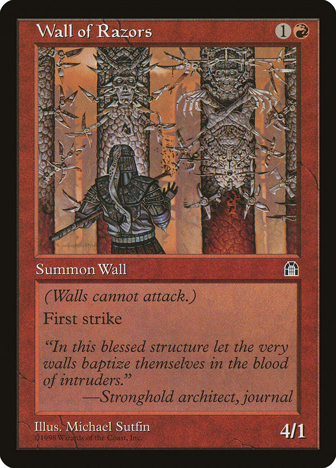 MTG: Stronghold 100: Wall of Razors 