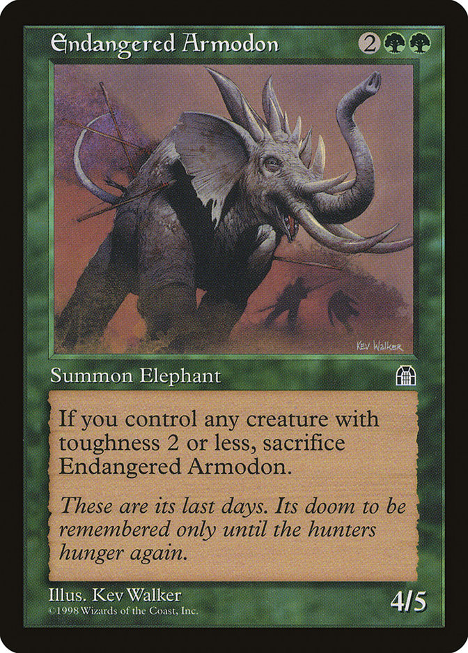 MTG: Stronghold 107: Endangered Armodon 