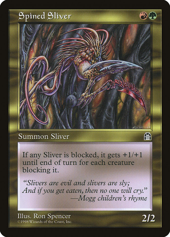 MTG: Stronghold 130: Spined Sliver  