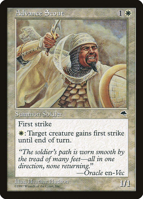 MTG: Tempest 001: Advance Scout 