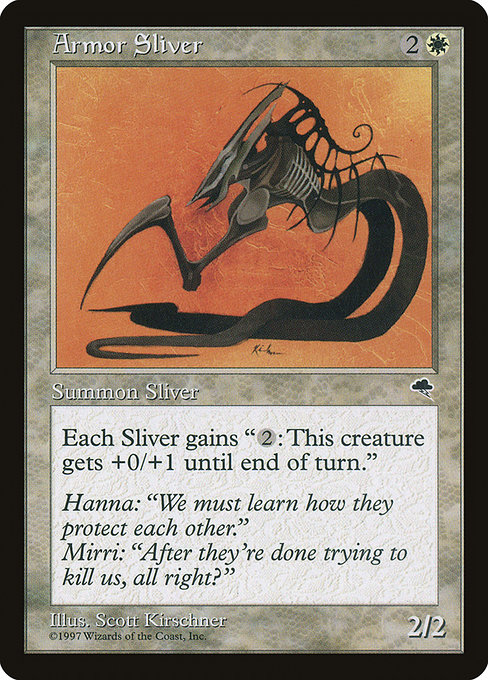MTG: Tempest 004: Armor Sliver 