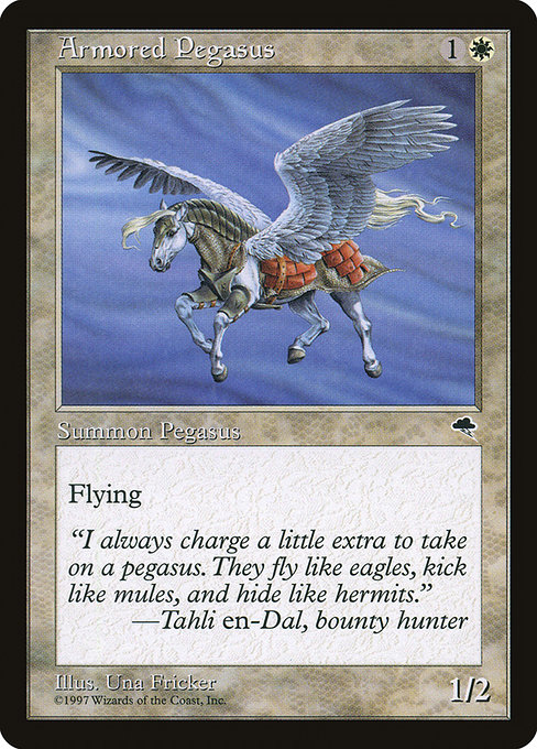 MTG: Tempest 005: Armored Pegasus 