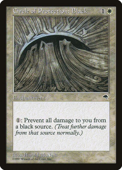 MTG: Tempest 008: Circle of Protection: Black 