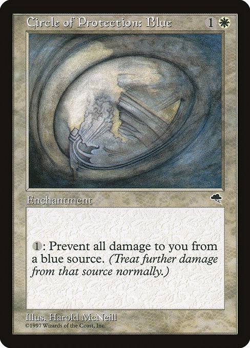 MTG: Tempest 009: Circle of Protection: Blue 