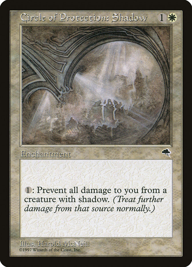MTG: Tempest 012: Circle of Protection: Shadow 