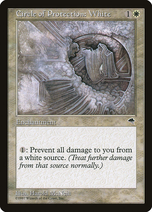 MTG: Tempest 013: Circle of Protection: White 