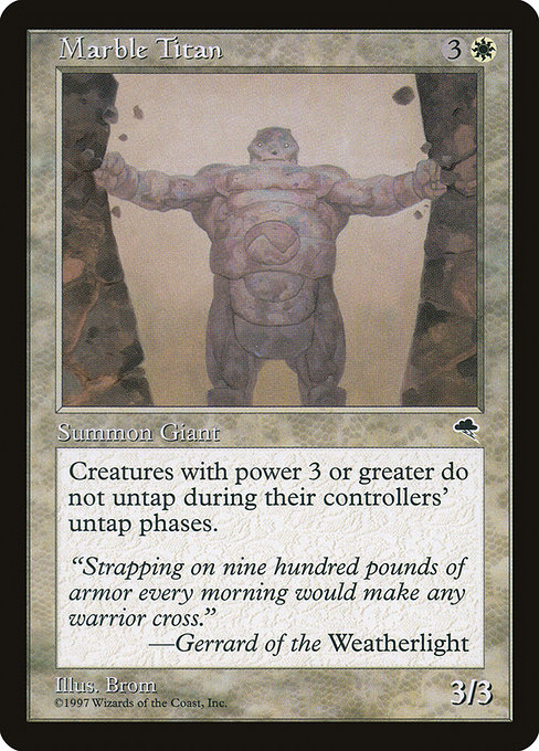 MTG: Tempest 028: Marble Titan 