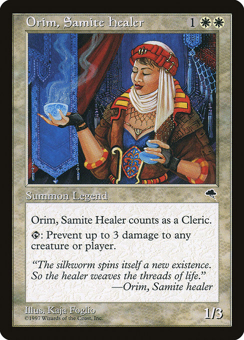 MTG: Tempest 033: Orim, Samite healer 