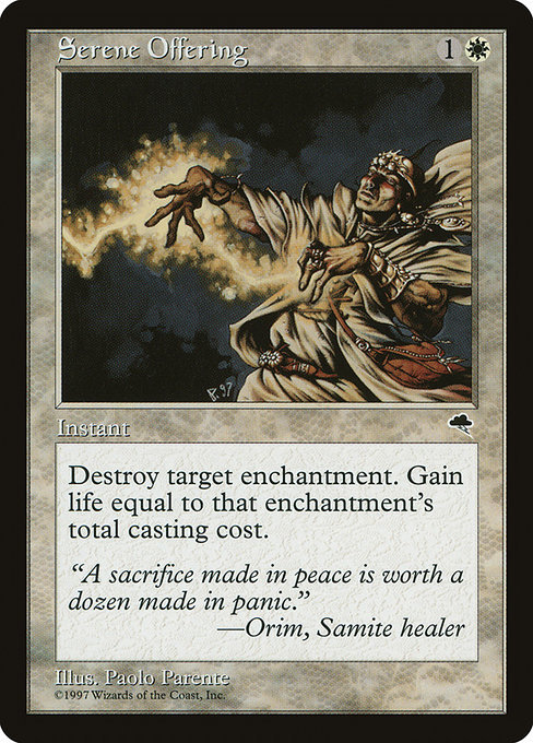 MTG: Tempest 040: Serene Offering 