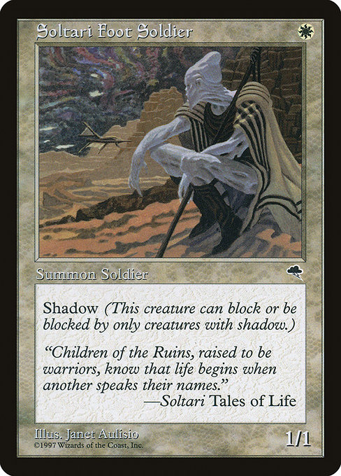 MTG: Tempest 043: Soltari Foot Soldier 