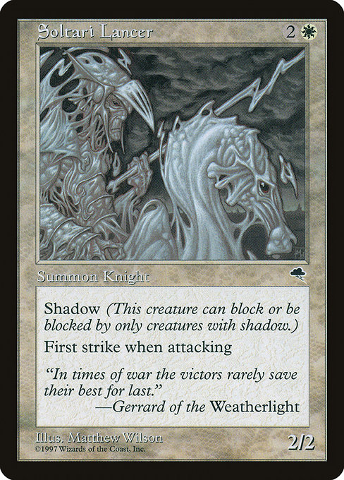 MTG: Tempest 044: Soltari Lancer 