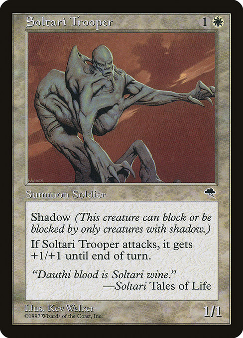MTG: Tempest 047: Soltari Trooper 