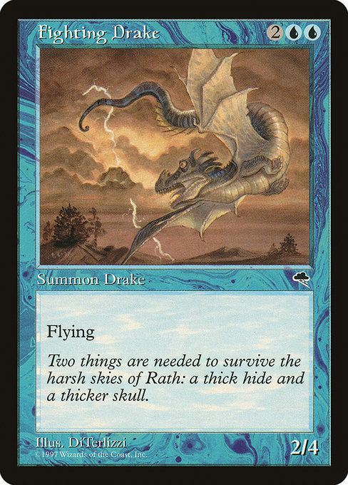 MTG: Tempest 063: Fighting Drake 