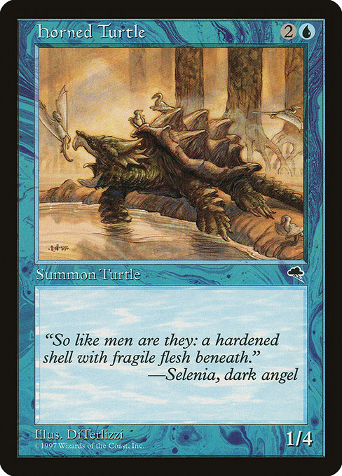 MTG: Tempest 067: Horned Turtle 