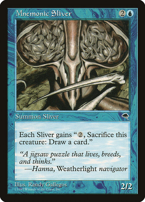 MTG: Tempest 077: Mnemonic Sliver 