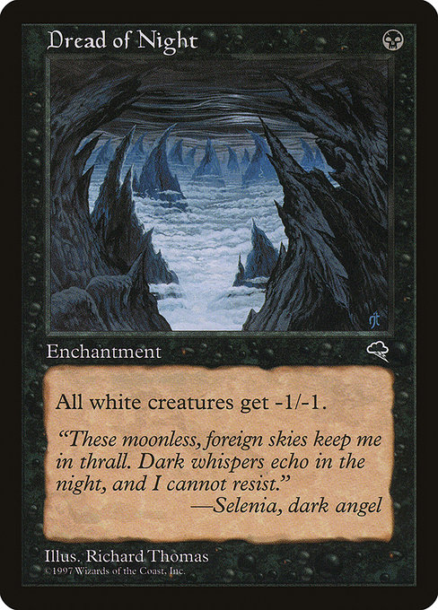 MTG: Tempest 130: Dread of Night 