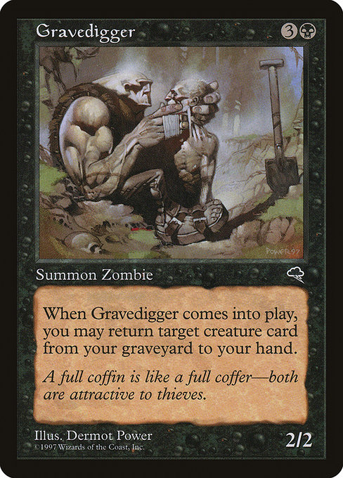 MTG: Tempest 137: Gravedigger 
