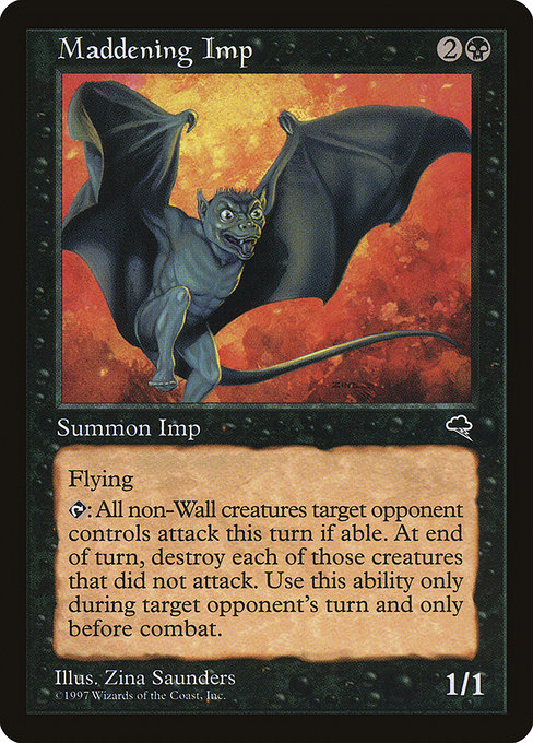 MTG: Tempest 143: Maddening Imp 