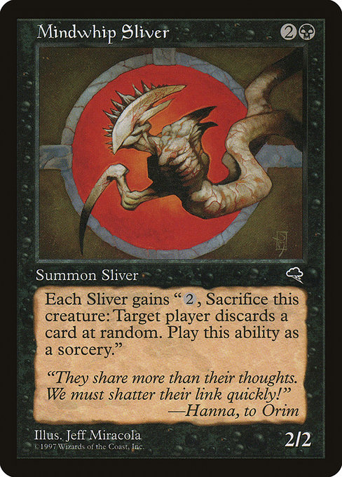 MTG: Tempest 145: Mindwhip Sliver 