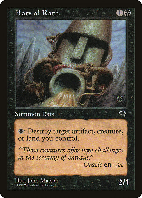 MTG: Tempest 150: Rats of Rath 