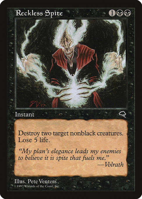 MTG: Tempest 152: Reckless Spite 