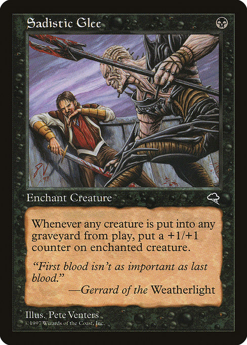MTG: Tempest 153: Sadistic Glee 