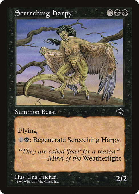 MTG: Tempest 155: Screeching Harpy 